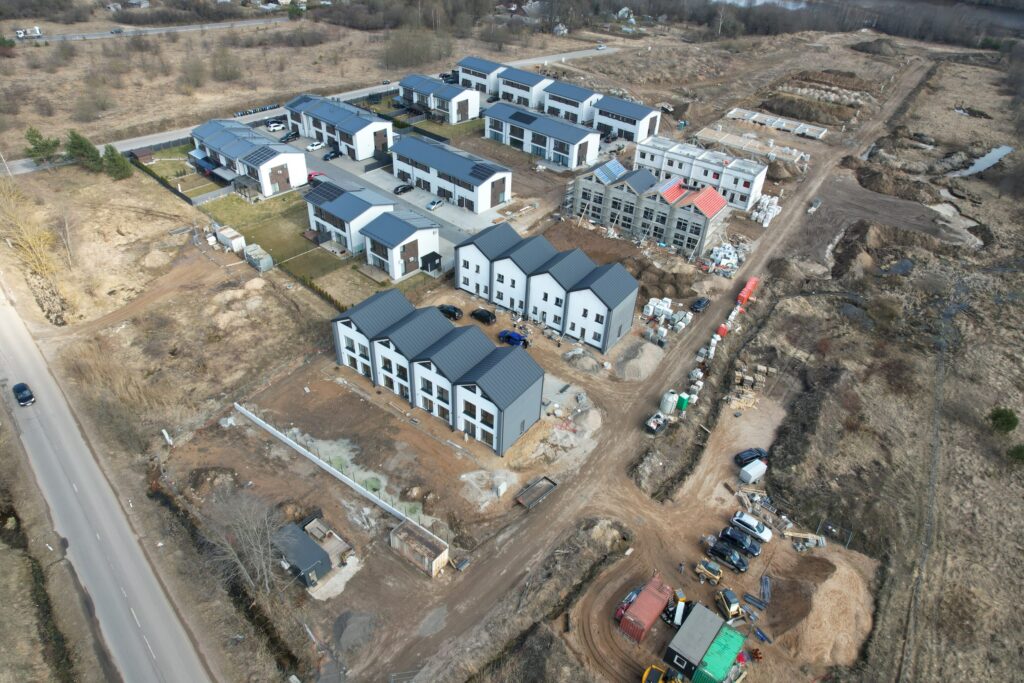 Jokūbo Šimkevičiaus g. kvartalas 3 etapas (Jokūbo Šimkevičiaus g. 18) - Row housing - construction photos