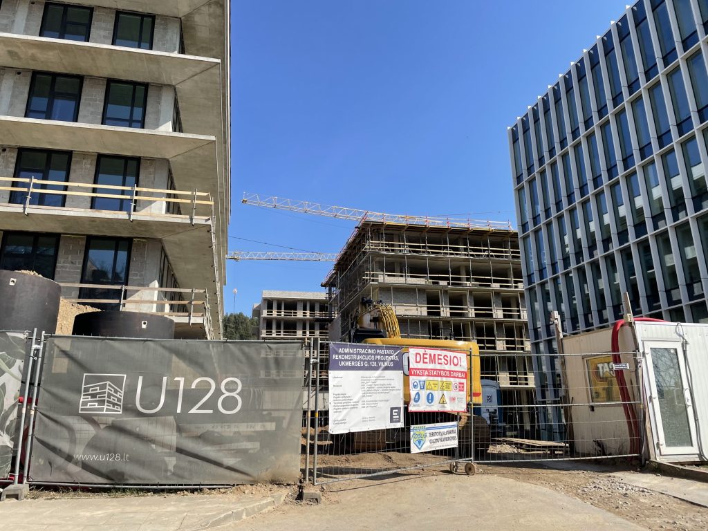 U128 (Ukmergės g. 128) - Daugiabutis - statybų nuotraukos