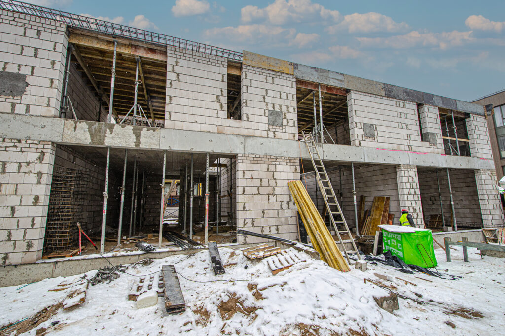 Lūšių 19 (Lūšių g. 19) - Row housing - construction photos