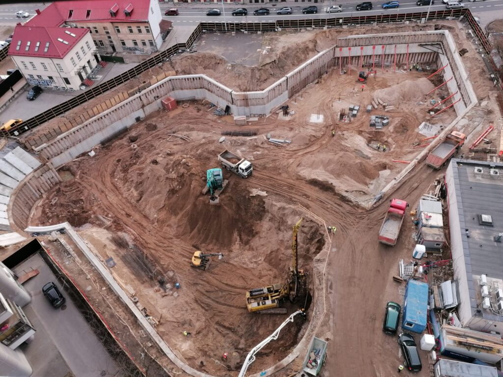 HERO (Lvivo g. 21) - Office center - construction photos