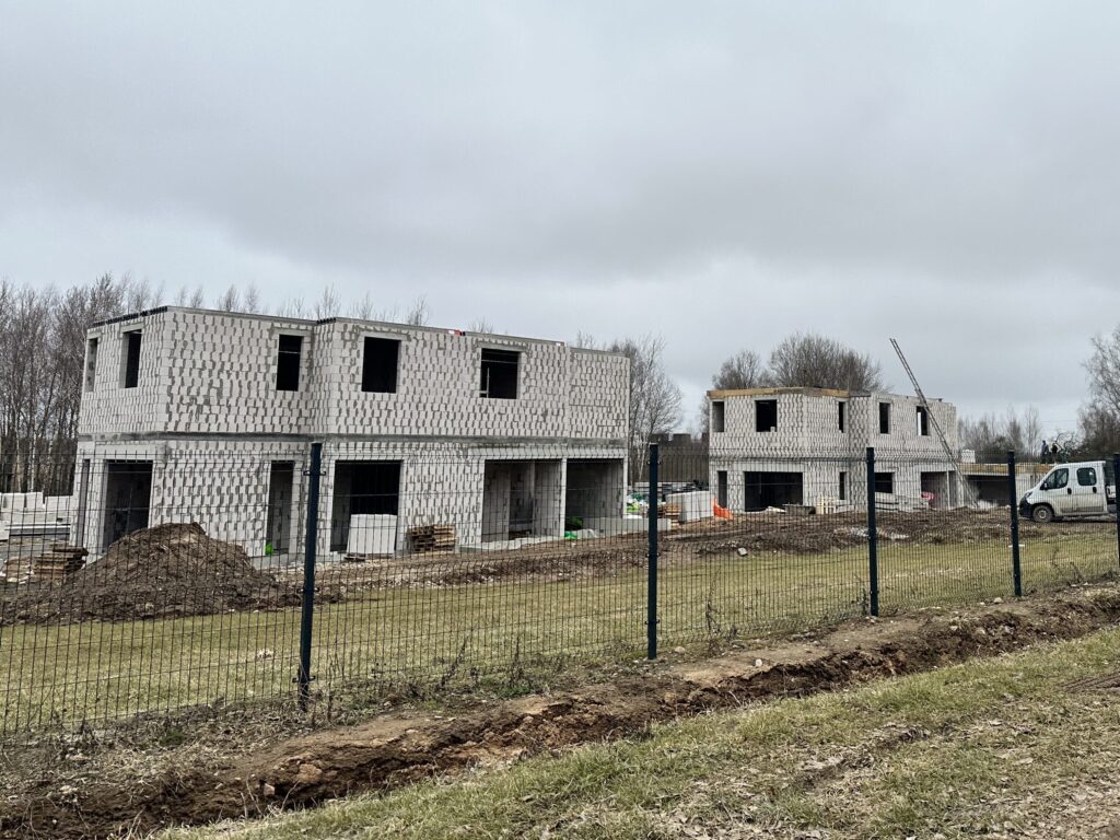 Pupojų parkas 2 etapas (namai 4 - 9) (Skaisterių g. 9, 11, 13, 15, 17, 19) - Row housing - construction photos