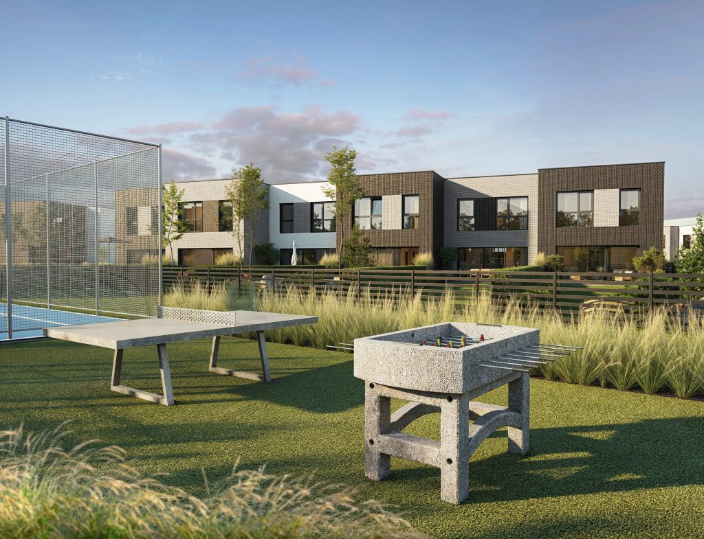 Antakalnio kalvos (Barsukynės g. 1, 1A, 1B, Batrionių g. 2, 3, 4, 5, 6, 7, 9, 10, 12, 14, 16, Sadūniškių g. 4, 6, 8, 8A, 8B, 8C) - Row housing - visualization