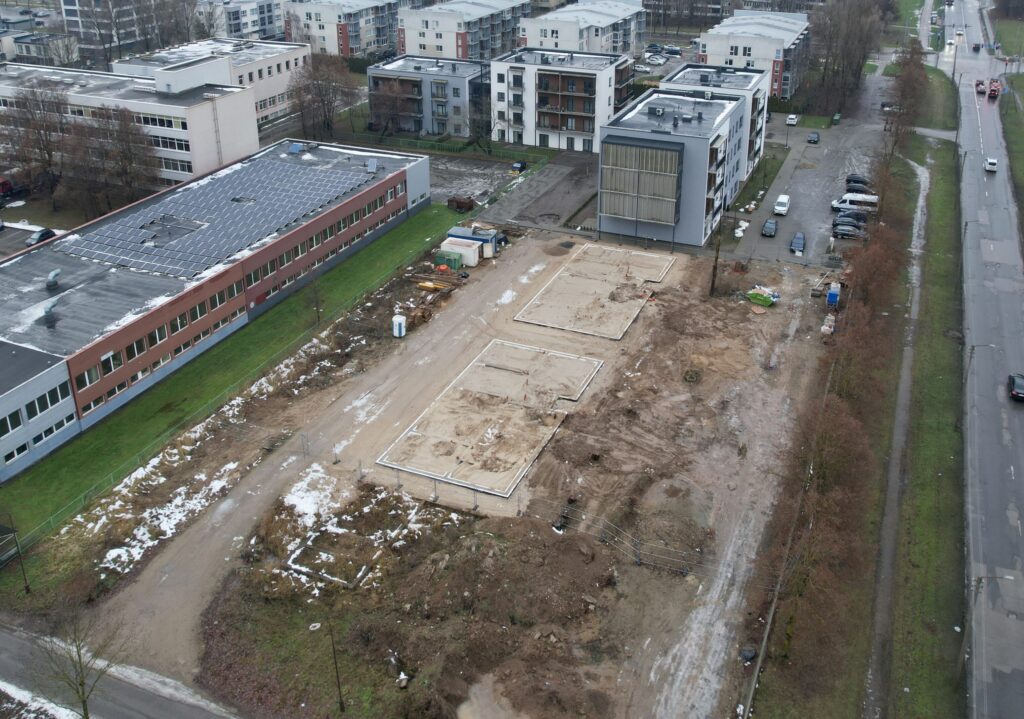 Naujoji Dainava 3 etapas (Garažų g. 21) - Multi apartment - construction photos