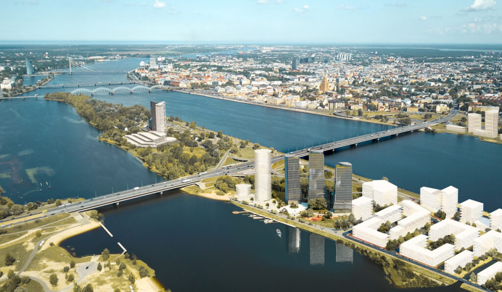 Zaķusalas Vārti - 2.Kārta - A Ēka (Zaķusalas krastmala 19) - Daugiabutis, Verslo centras - vizualizacija