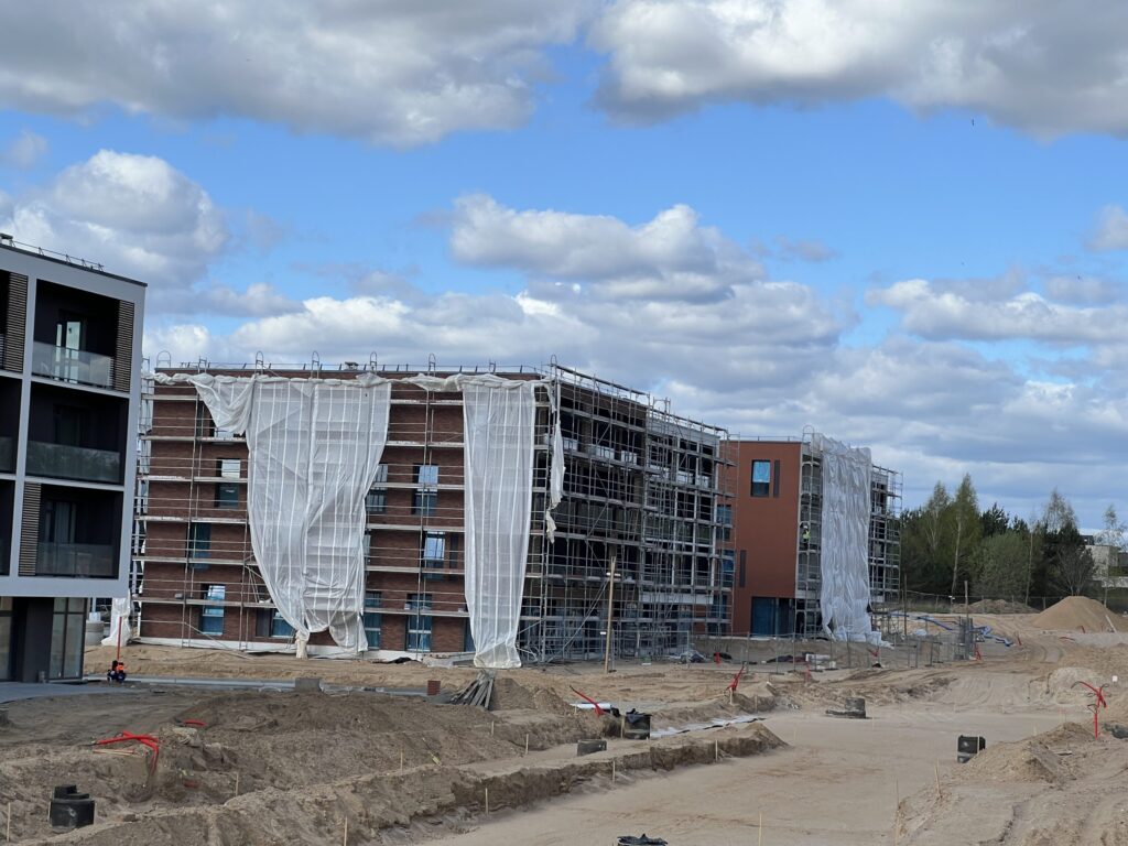 Vyšnios 2 etapas (Karaliaučiaus g. 29, 31) - Multi apartment - construction photos