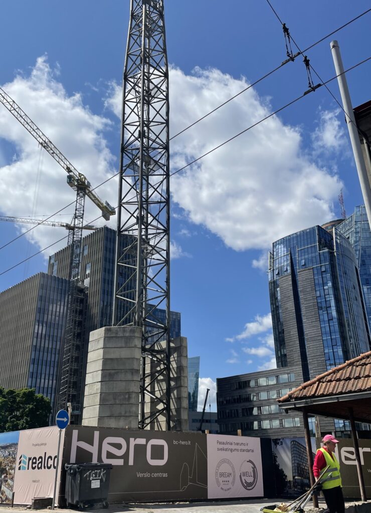 HERO (Lvivo g. 21) - Office center - construction photos