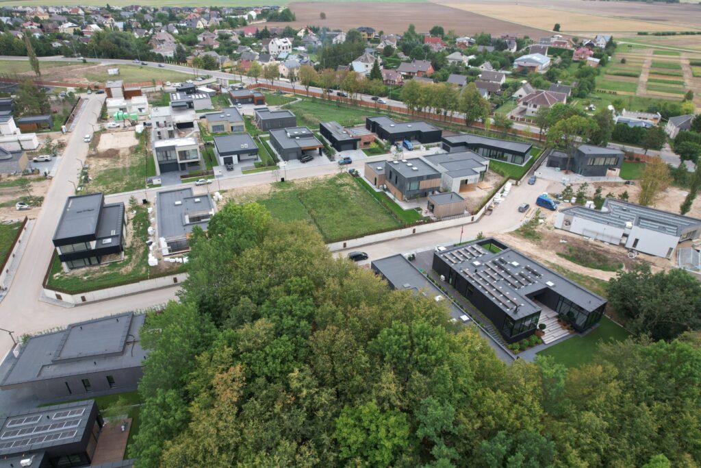 NOA namai (Perkūno al., Pūgos al., Kaitros al., Vandenio al.) - Private house community - construction photos