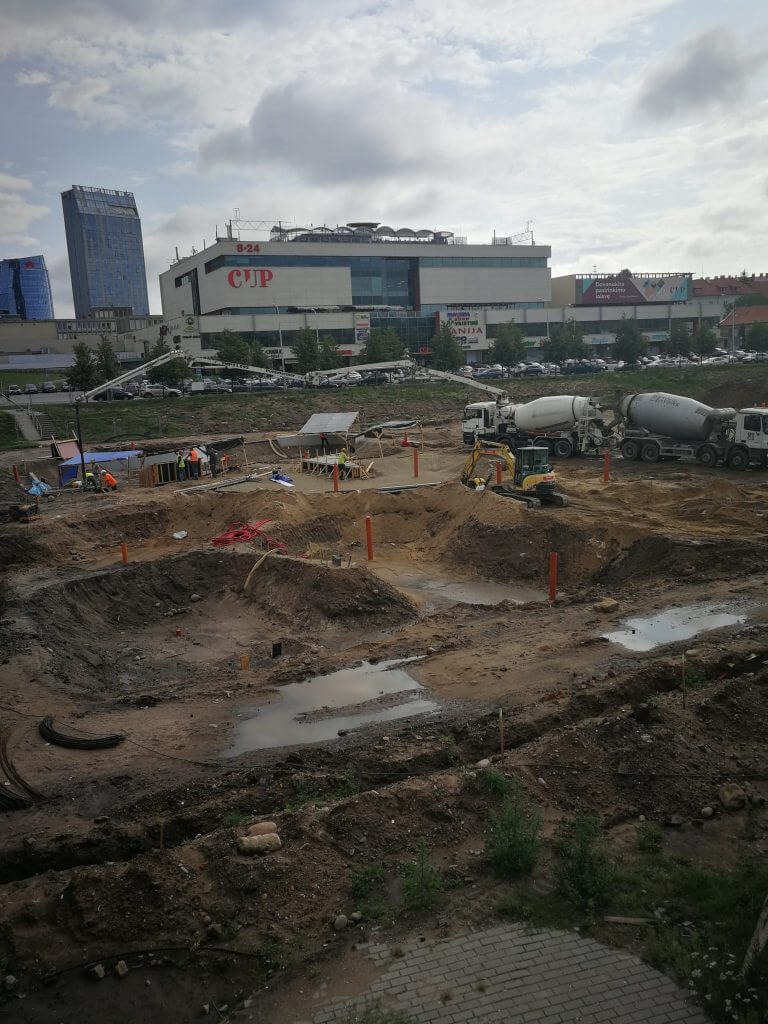 Neries dešiniosios krantinės (Upės g.) - Bike path, Sports field or court, Waterside - construction photos