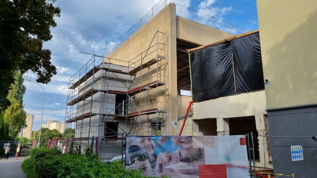 Žirmūnų gimnazijos baseino rekonstrukcija (Žirmūnų g. 37) - Pool - construction photos