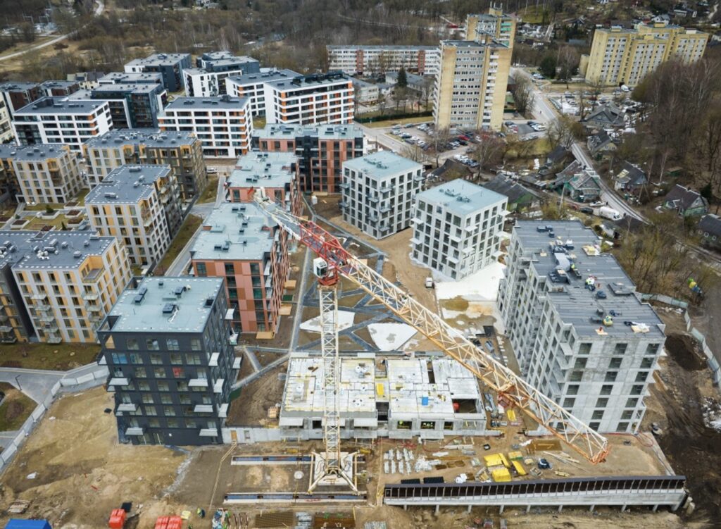 Vilnelės skverai 2 etapas (Manufaktūrų g. 7) - Multi apartment - construction photos