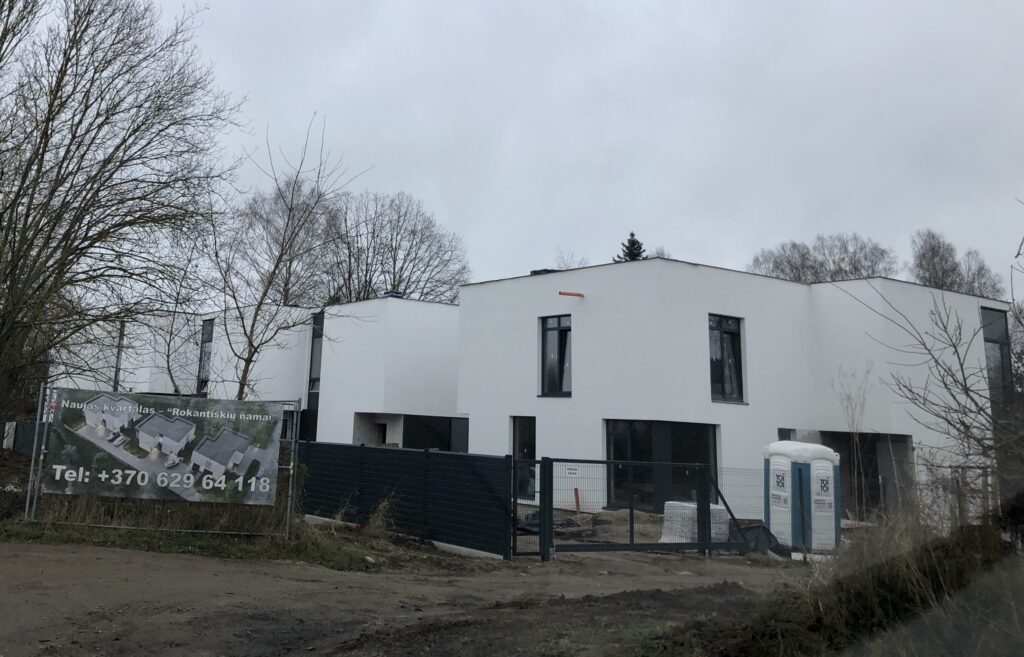 Rokantiškių namai (Rokantiškių g. 4E) - Row housing - construction photos