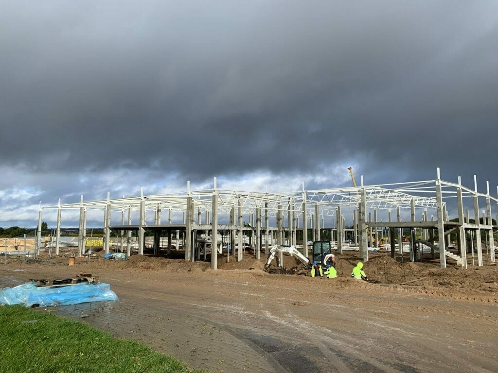 "Arginta" kotedžai verslui (Nalšios g. 11) - Biroju centrs, Noliktava / Izplatīšanas centrs - būvdarbu attēli