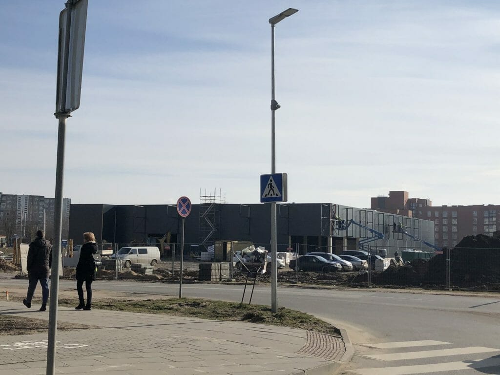 Rimi Pavilnionių g. (Pavilnionių g. 22) - Pārtikas veikals - būvdarbu attēli