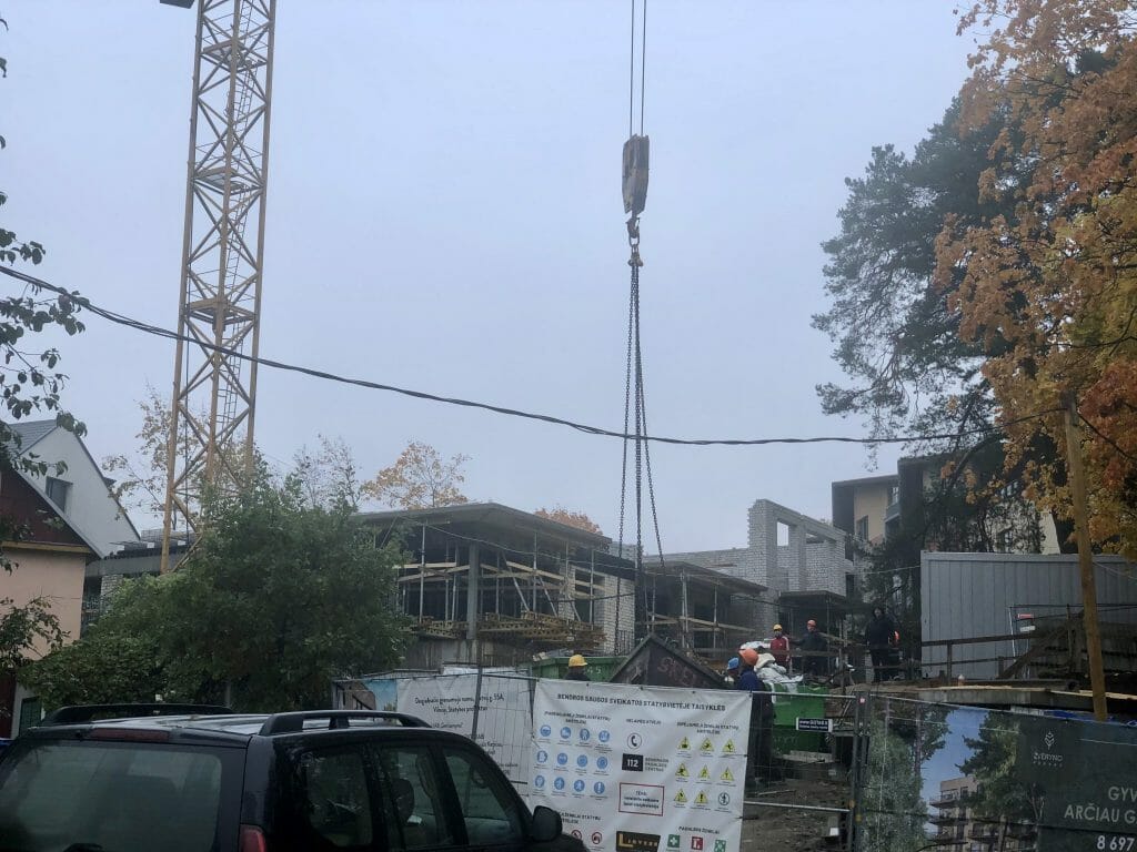 Žvėryno parkas (Latvių g. 55A) - Multi apartment - construction photos