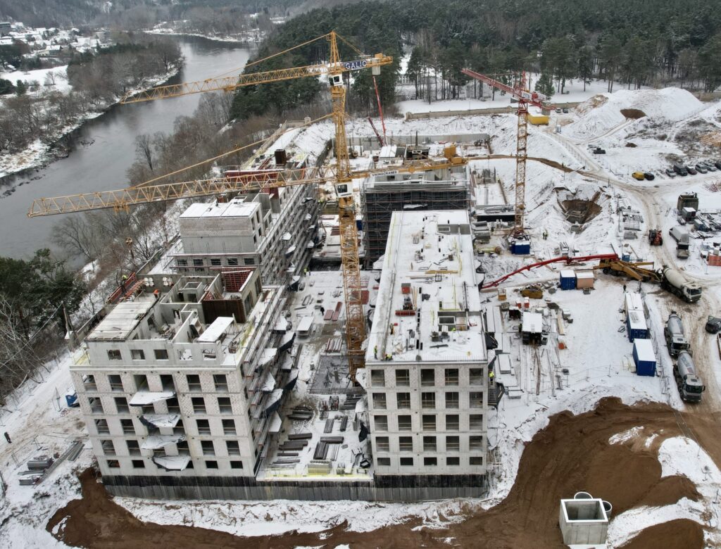 reVINGIS River Space (Geležinio Vilko g. 2) - Multi apartment - construction photos