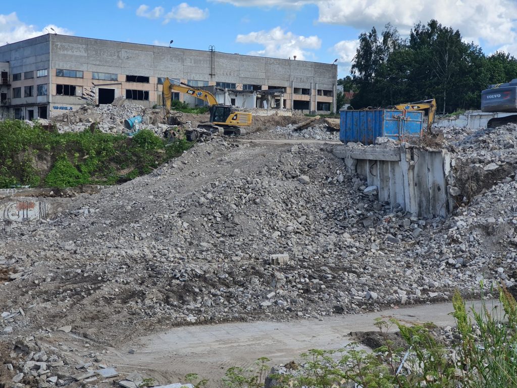 Remarco 1 etapas (Drujos g. 2) - Food store, Office center - construction photos