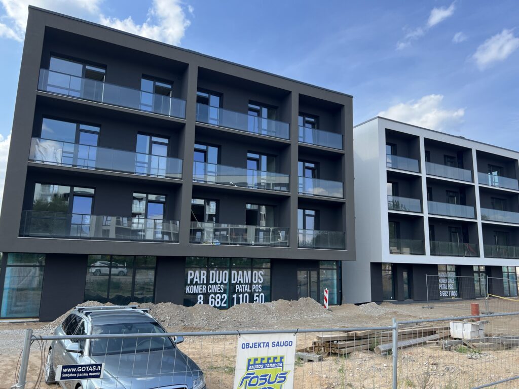 Vyšnios 1 etapas (Karaliaučiaus g. 25, 27) - Multi apartment - construction photos