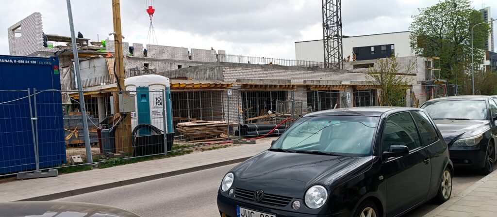 Šnipiškių terasos (Daugėliškio g. 27, 29) - Multi apartment - construction photos