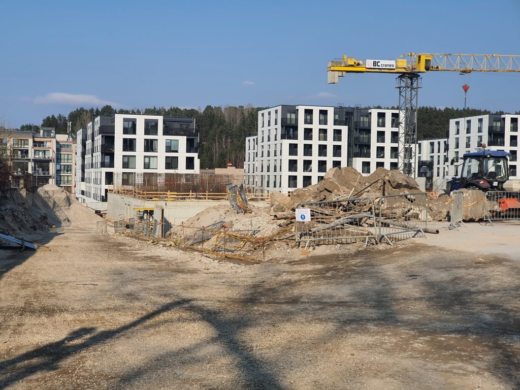 Vilnelės skverai 4 etapas (Manufaktūrų g. 7) - Multi apartment - construction photos