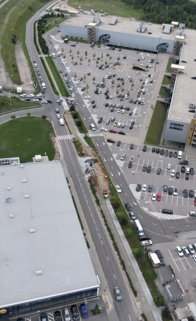Paneriškių gatvės atkarpa iki Gariūnų g (Paneriškių g.) - Bike path, Street - construction photos