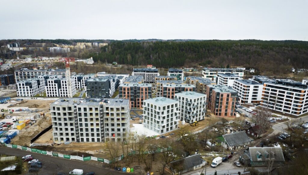 Vilnelės skverai 2 etapas (Manufaktūrų g. 7) - Multi apartment - construction photos