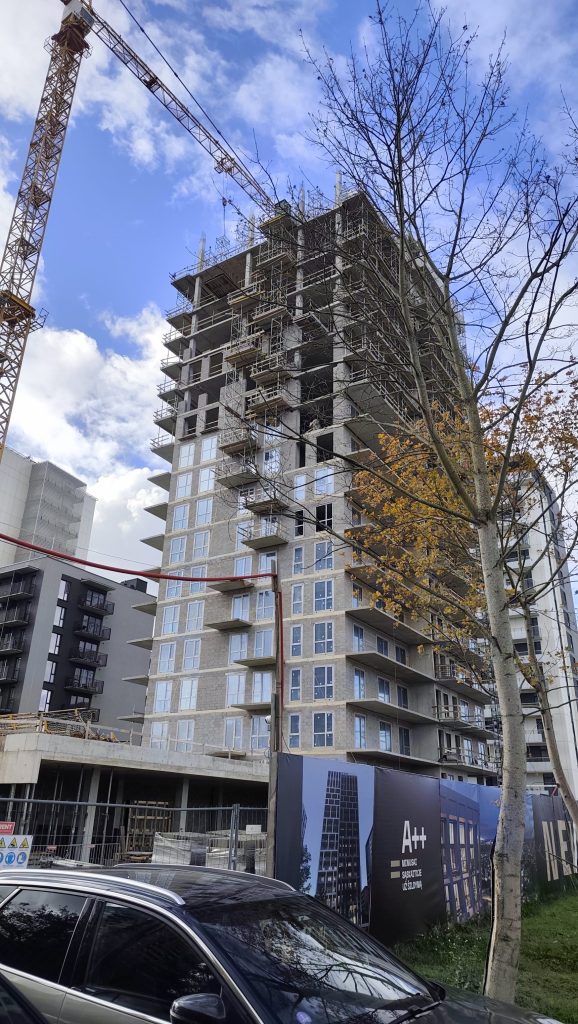 Newton 1 etapas (K1) (Viršuliškių skg. 8) - Multi apartment - construction photos