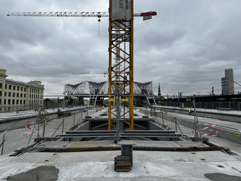 Rīgas Centrālās dzelzceļa stacijas pārbūve (Stacijas laukums 2) - Train station - construction photos