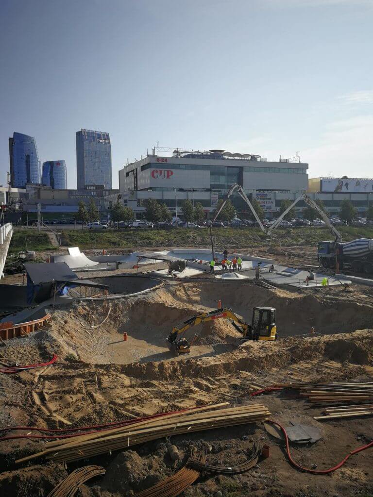 Neries dešiniosios krantinės (Upės g.) - Bike path, Sports field or court, Waterside - construction photos