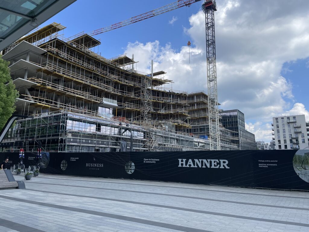 Business Stadium Central (Rinktinės g. 3) - Verslo centras - statybų nuotraukos