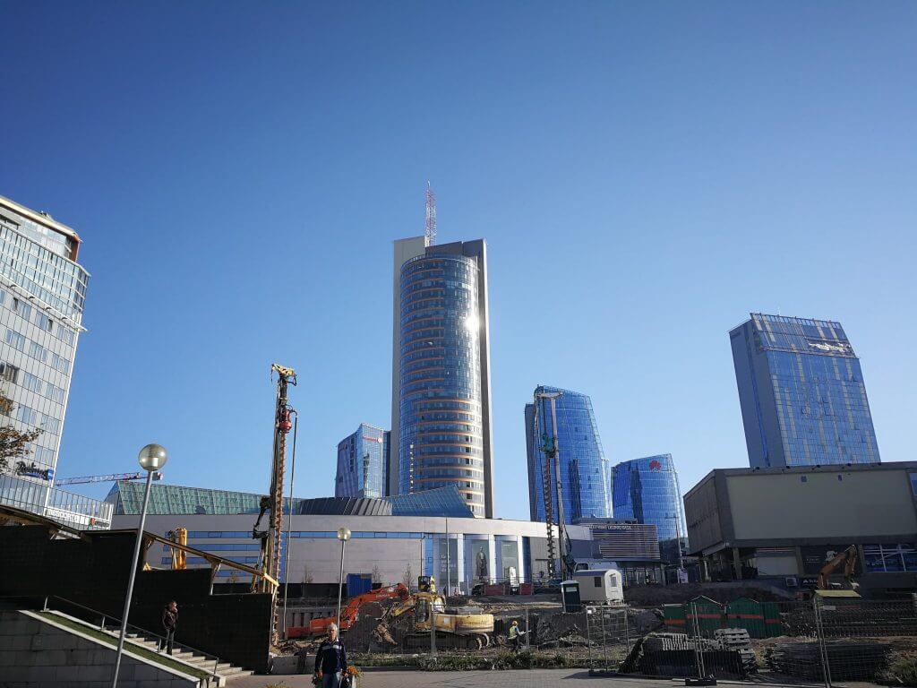 Artery (Konstitucijos pr. 18B) - Biroju centrs - būvdarbu attēli