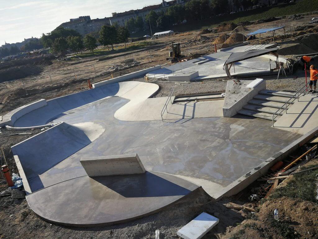 Neries dešiniosios krantinės (Upės g.) - Bike path, Sports field or court, Waterside - construction photos