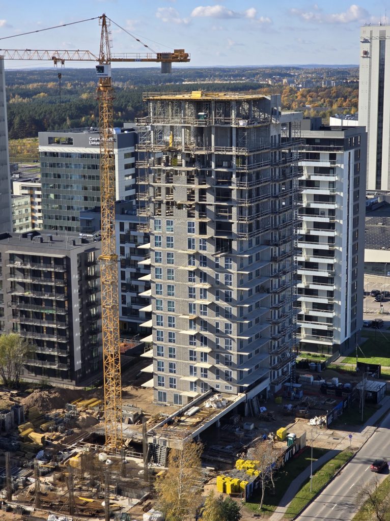 Newton 1 etapas (K1) (Viršuliškių skg. 8) - Multi apartment - construction photos