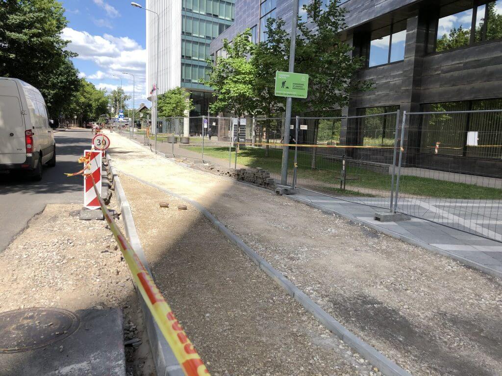 Giedraičių ir S. Fino g. (Giedraičių g.) - Bike path, Street - construction photos