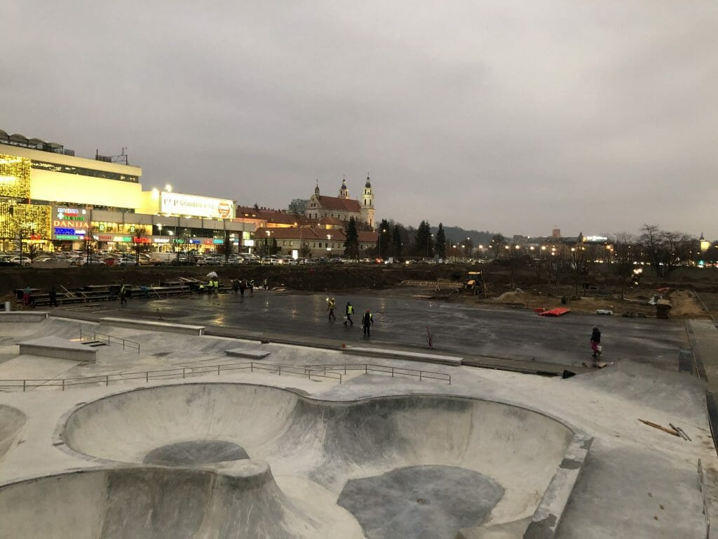 Neries dešiniosios krantinės (Upės g.) - Bike path, Sports field or court, Waterside - construction photos