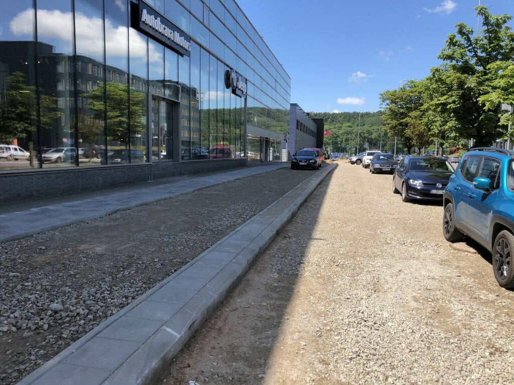 Žalgirio g. dviračių takas (Žalgirio g.) - Bike path - construction photos