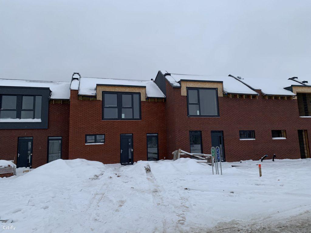 Bachmano Žemė (Vėluvos g. 1, 2, 3, 4 - 47, Eitkūnų g. 6, 6A, 8, 8A - 30, 30A, Tolminkiemio g. 1, 2, 3, 4 - 69) - Privātmāju kopienas, Rindu mājas - būvdarbu attēli