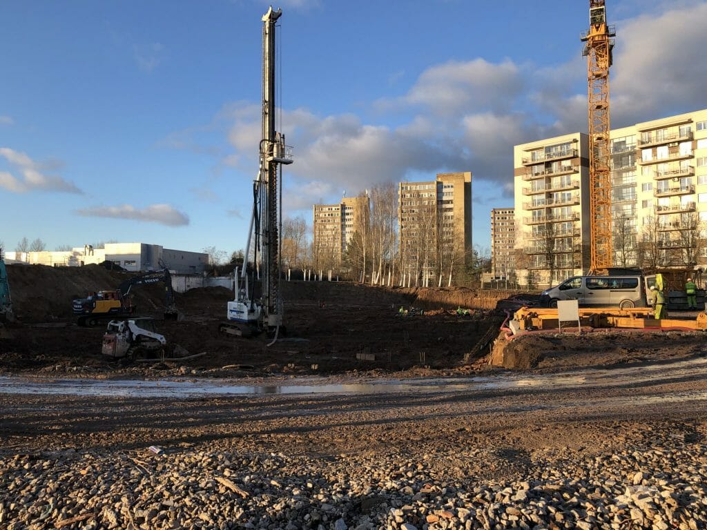 Verkių sodas 1 etapas (Verkių g. 39) - Multi apartment - construction photos