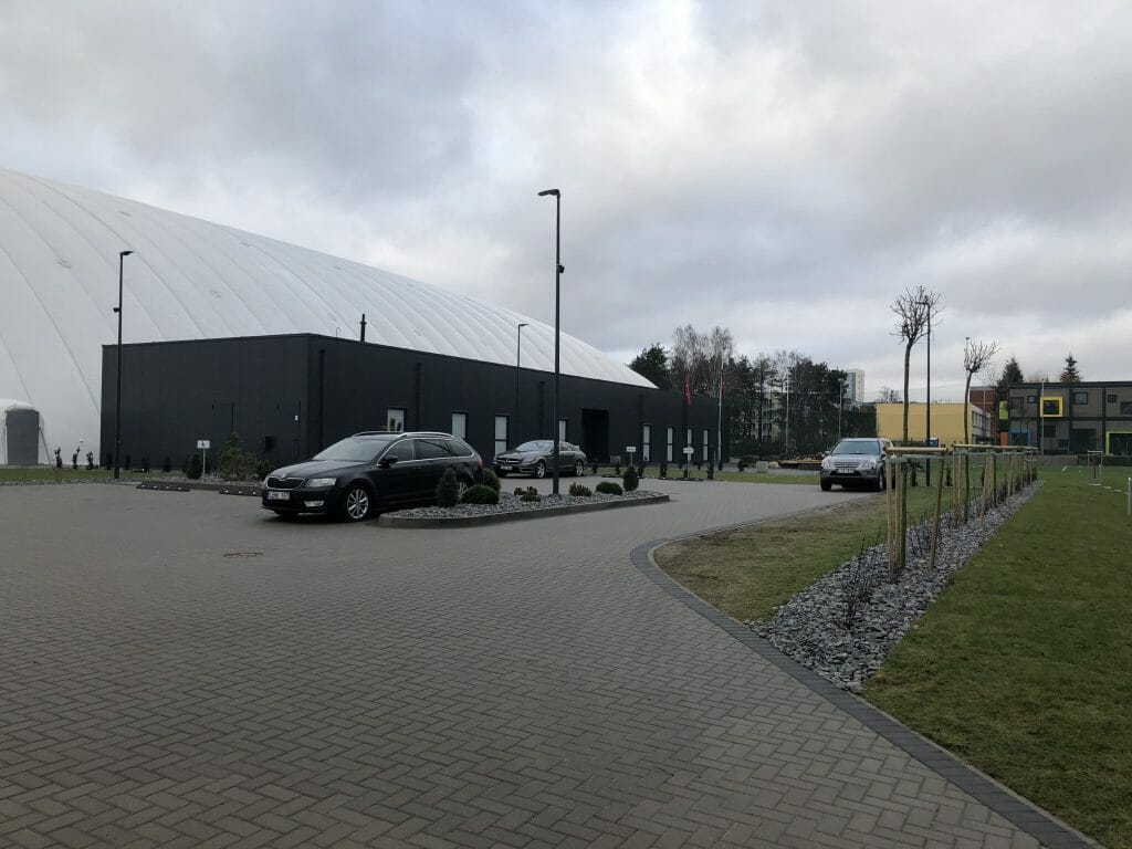 Ryto gimnazijos stadionas (Dariaus Gerbutavičiaus g. 9) - Sporta būve - būvdarbu attēli