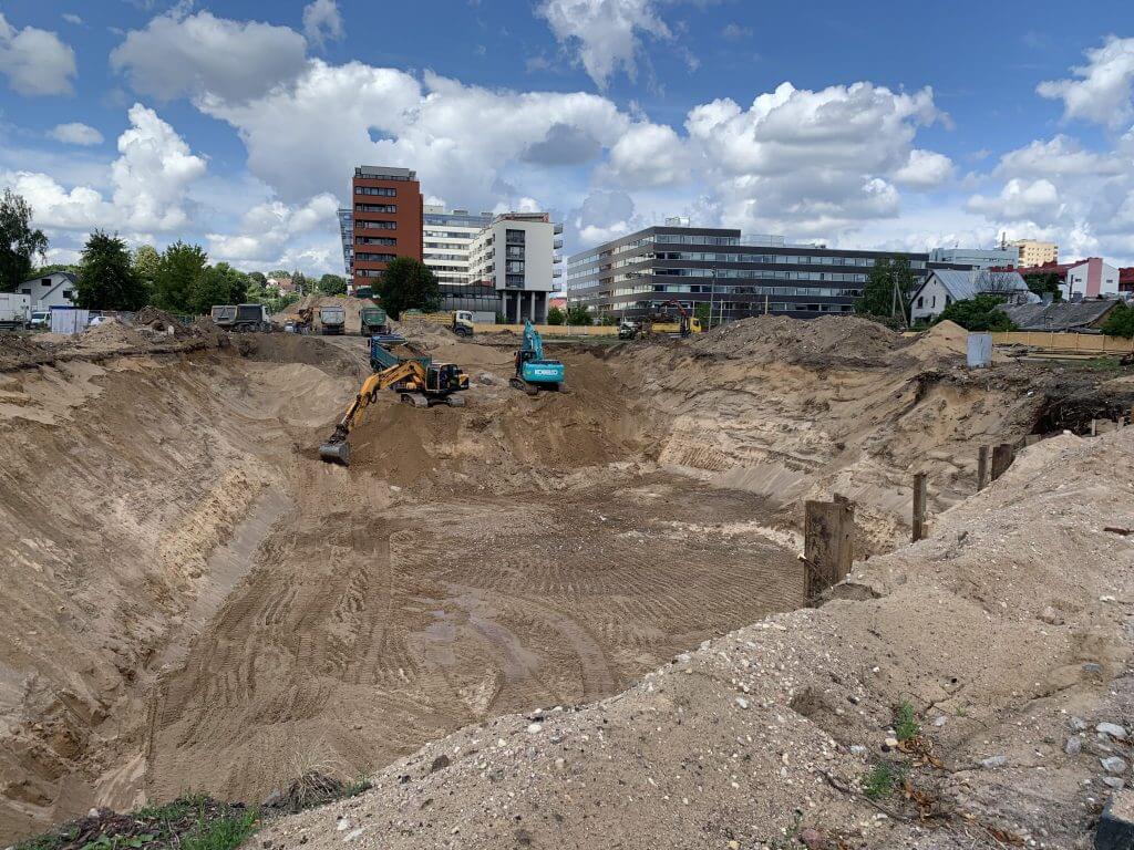 K17 (Kernavės g. 15, 17) - Multi apartment - construction photos