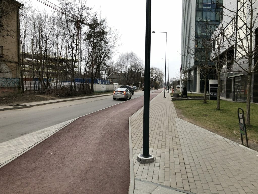 Giedraičių ir S. Fino g. (Giedraičių g.) - Bike path, Street - construction photos