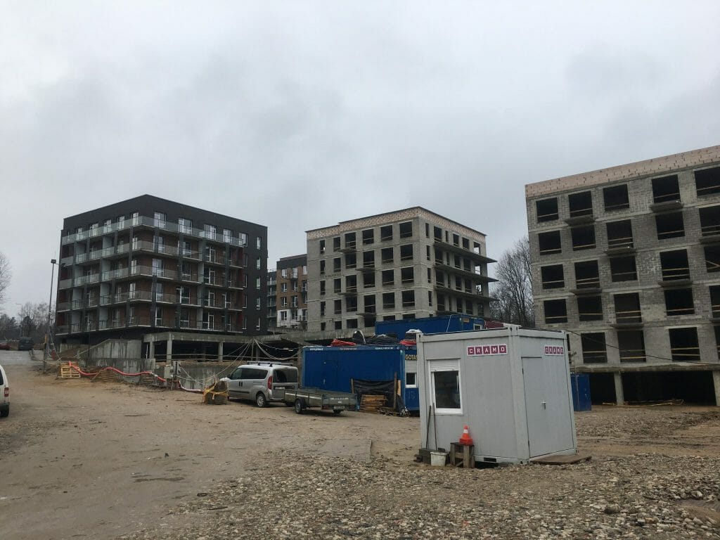 Veikmės Parko namai (Didlaukio g.) - Multi apartment - construction photos