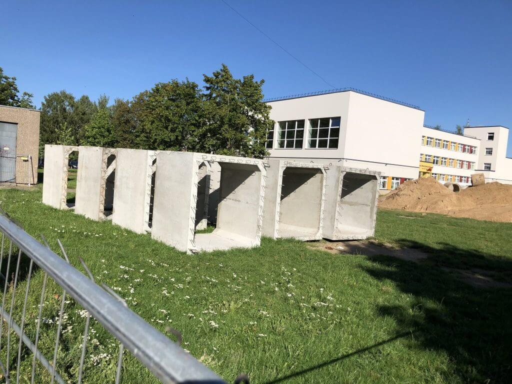 Žemynos progimnazijos sporto salė (Žemynos g. 14) - Sports arena - construction photos