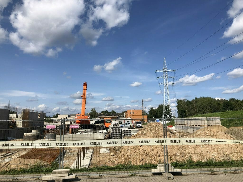 Ąžuolų namai (Verkių g. 48) - Multi apartment - construction photos