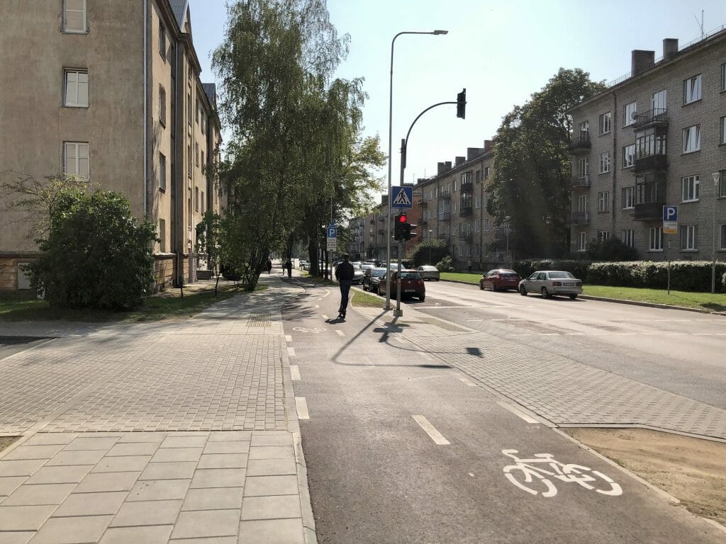 Rinktinės g. dviračių takas (Rinktinės g.) - Bike path - construction photos