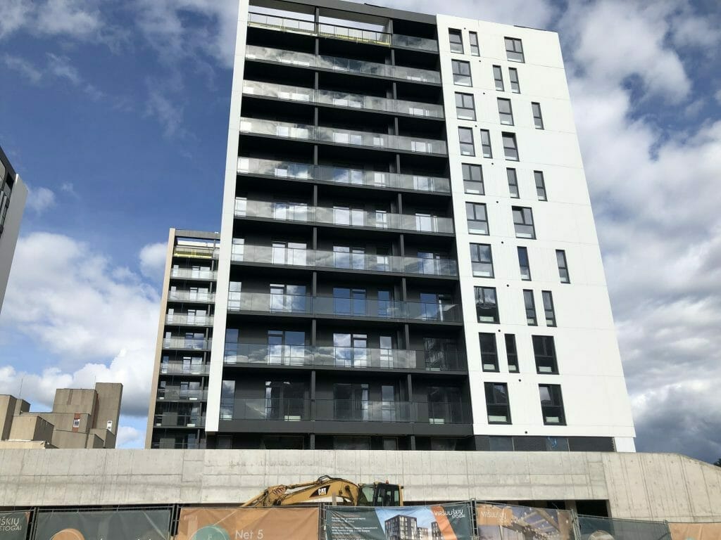 Viršuliškių stogai (Viršuliškių g. 38) - Multi apartment - construction photos