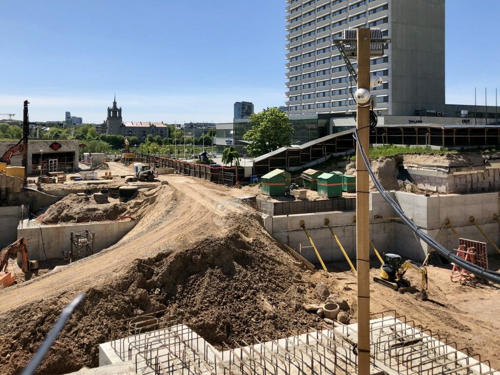 Artery (Konstitucijos pr. 18B) - Biroju centrs - būvdarbu attēli