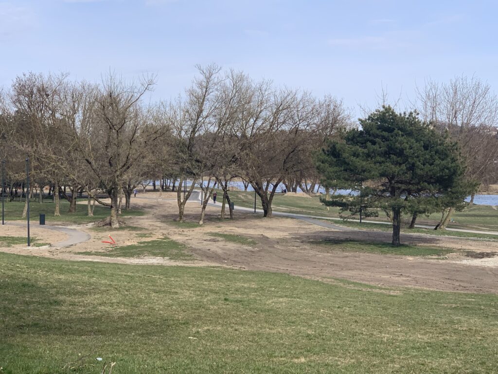 Neries krantinės parkas (Neries krant.) - Park - construction photos