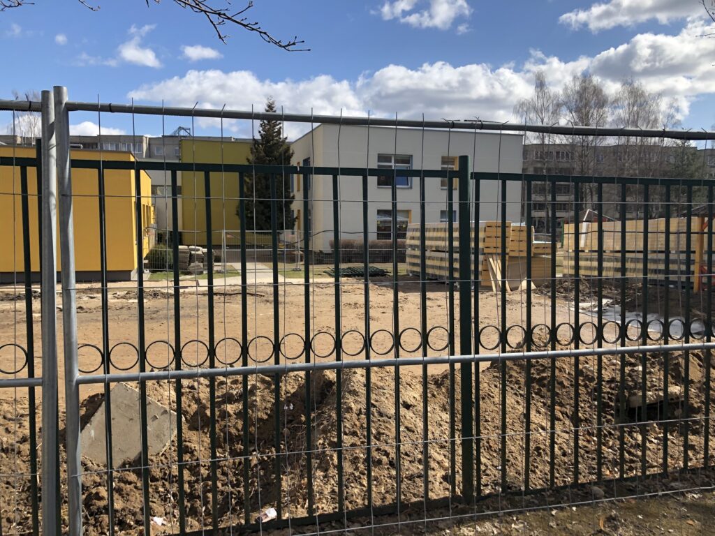 Vilijos darželio sporto salė (Taikos g. 15) - Sports arena - construction photos