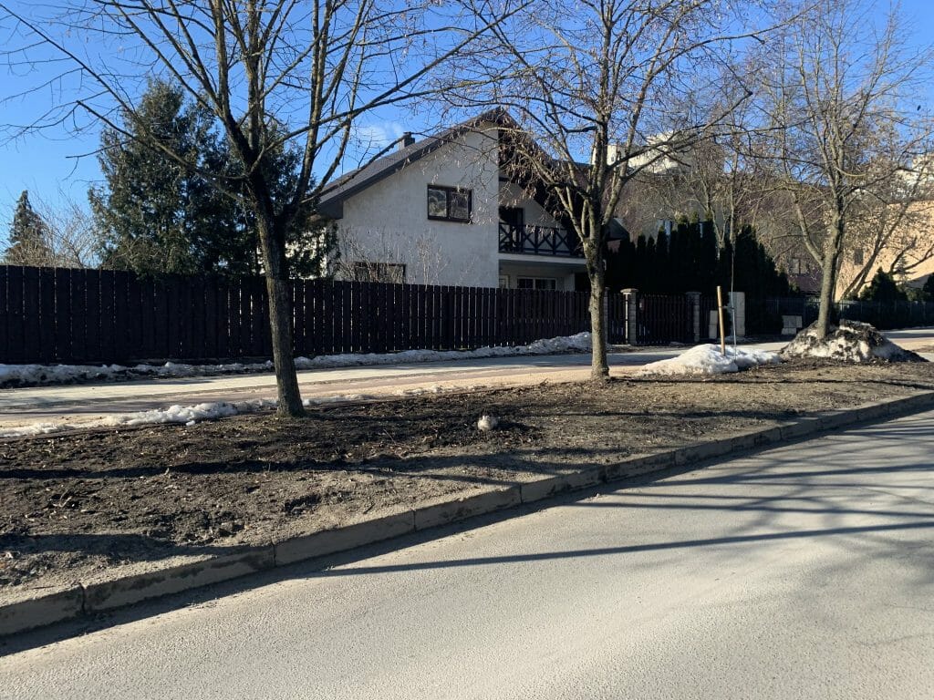 Fabijoniškių g. dviračių takas nuo Ateities g. iki Ukmergės g. (Fabijoniškių g.) - Bike path - construction photos