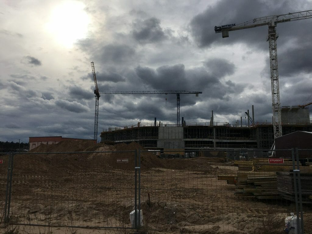 Vilnius OUTLET (Vytauto Pociūno g. 8) - Shopping center - construction photos